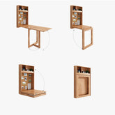 Wall-mounted folding dining table designed for space-saving and small areas